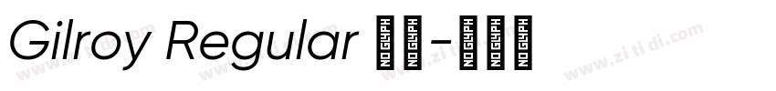 Gilroy Regular 常规字体转换